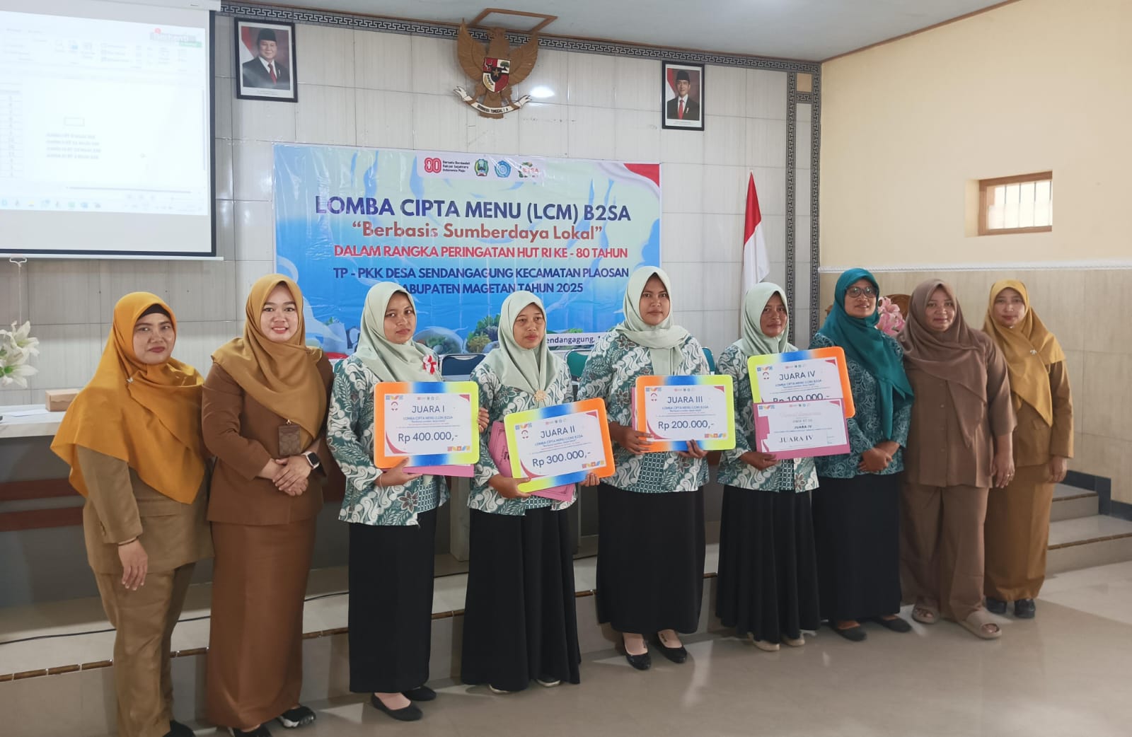 PKK SENDANGAGUNG MENGADAKAN LOMBA CIPTA MENU B2SA BERBASIS PANGAN LOKAL ANTAR RT SE DESA SENDANGAGUNG