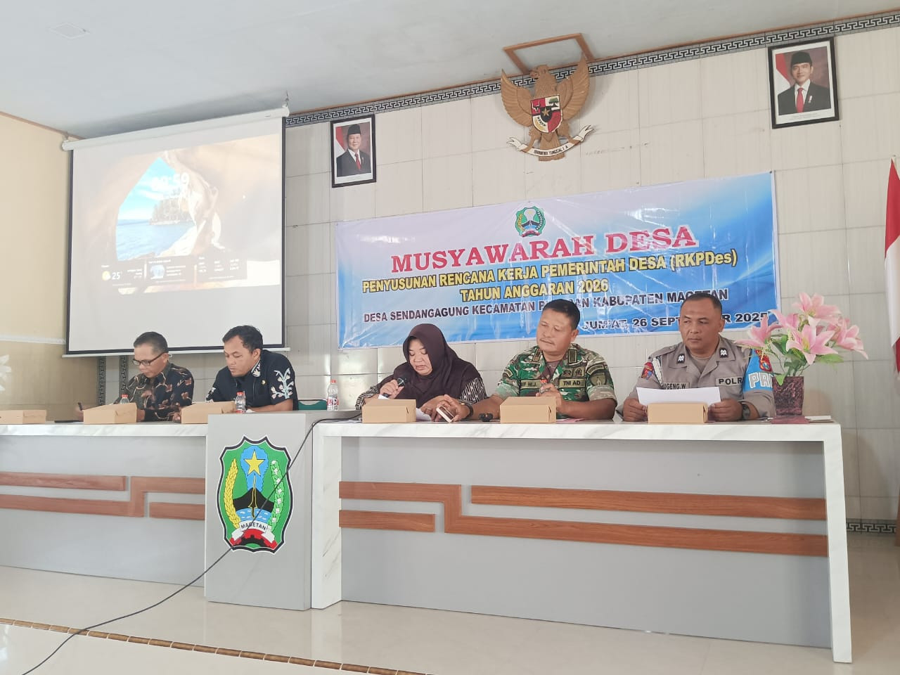 BPD SENDANGAGUNG PIMPIN PENETAPAN RKPDES TAHUN ANGGARAN 2026 BERSAMA FORKOPIMCA, PEMERINTAH DESA DAN LEMBAGA DESA